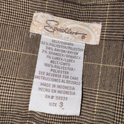 Brown Plaid Gaucho Capris (S)