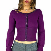 DKNY Soft Knit Orchid Cardigan (S)