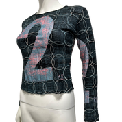 Vintage Custo Barcelona Motif Long sleeve Top (S)