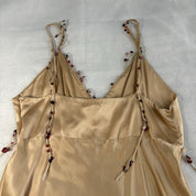 Vintage Italian Silk Graphic Dress (S/M)