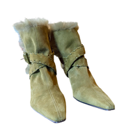 Green Suede Booties (8)