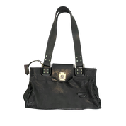 Vintage Leather Black Diesel Bag