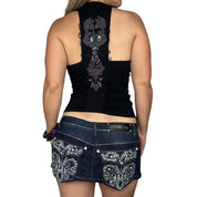Vintage Guess Beaded Vest (S)