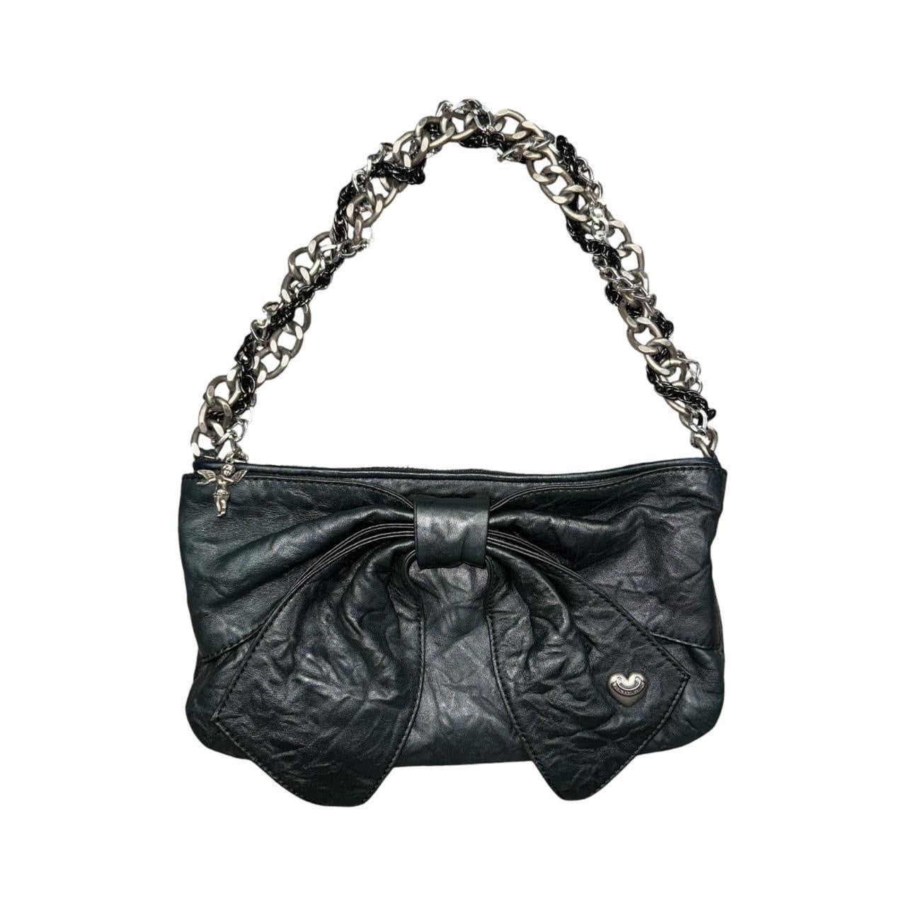 Juicy Couture Lamb Leather Bow Bag