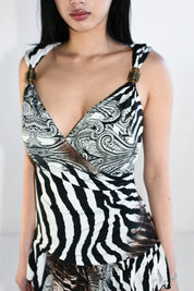 Morgan De Toi Tiger Grunge Dress (XS-S)