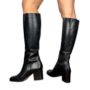 90s Leather Knee-High Boots (8.5)