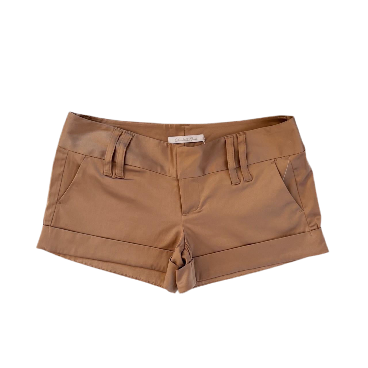 Y2K Deadstock Satin Low Rise Shorts (S)