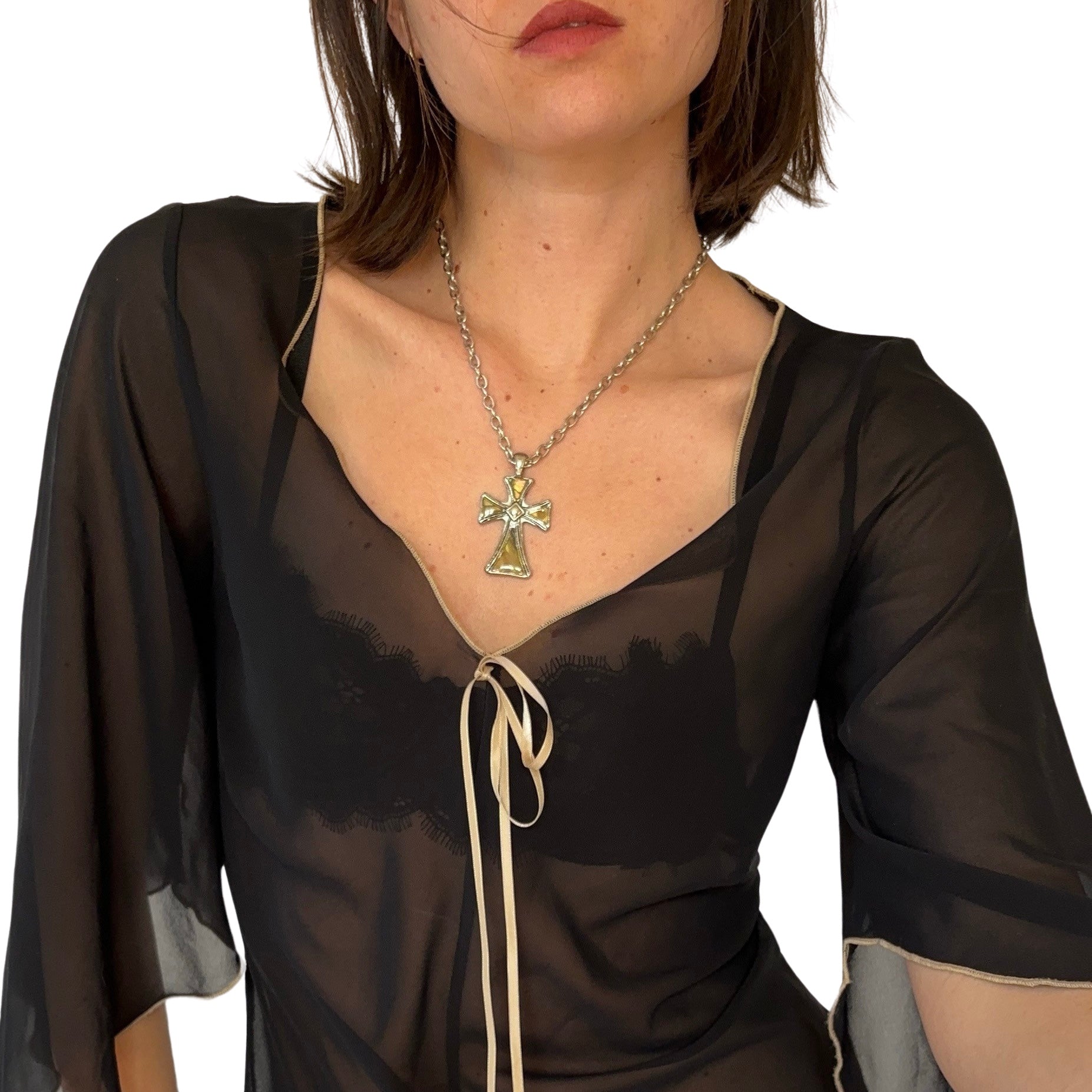 Cross Necklace & Earrings Set