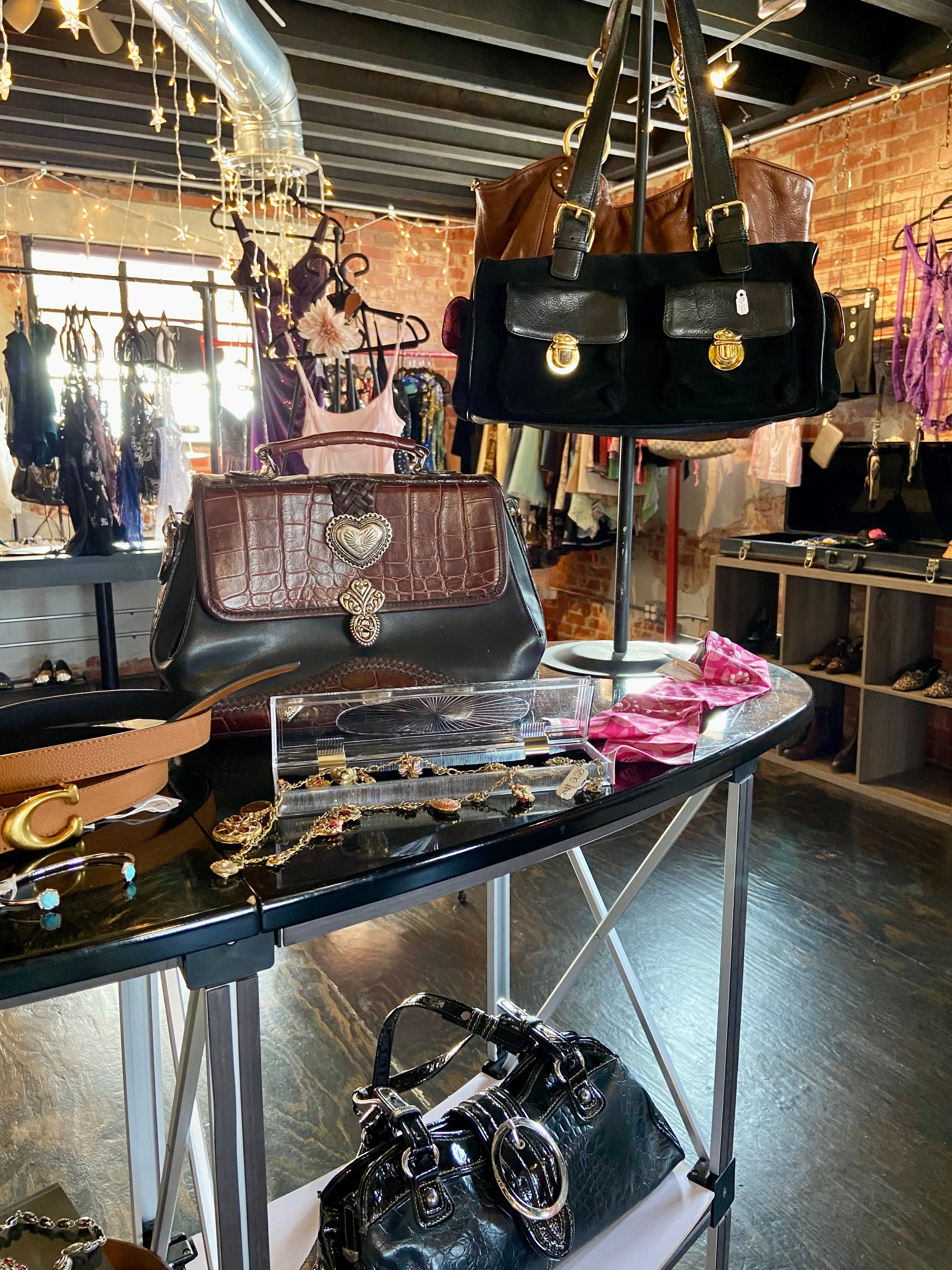 Alligator leather bag