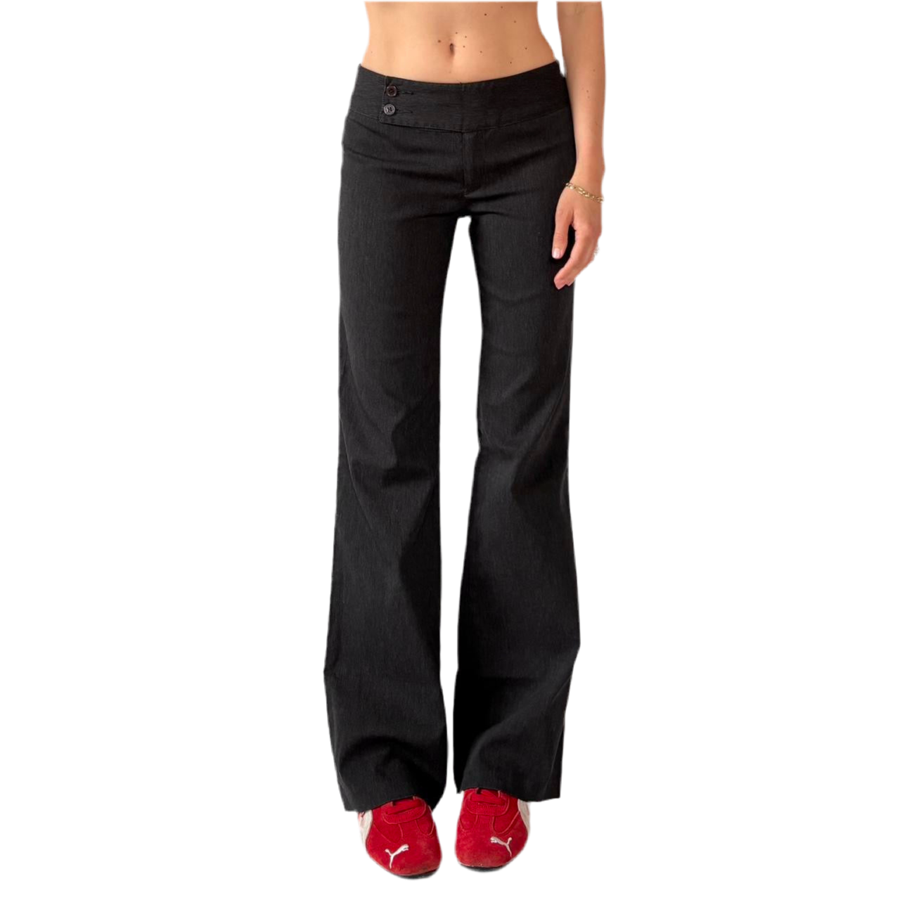 Y2K Gray Office Trousers (XS)