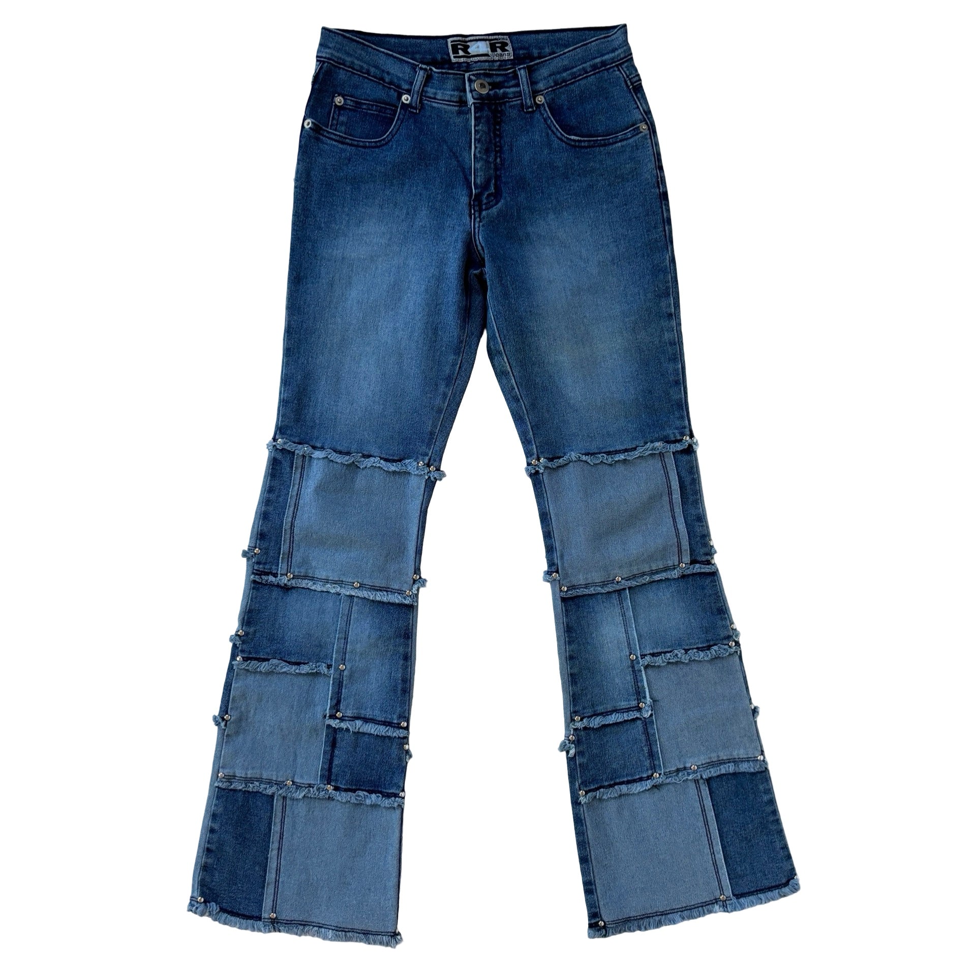 2000s Patchwork Jeans (XS)