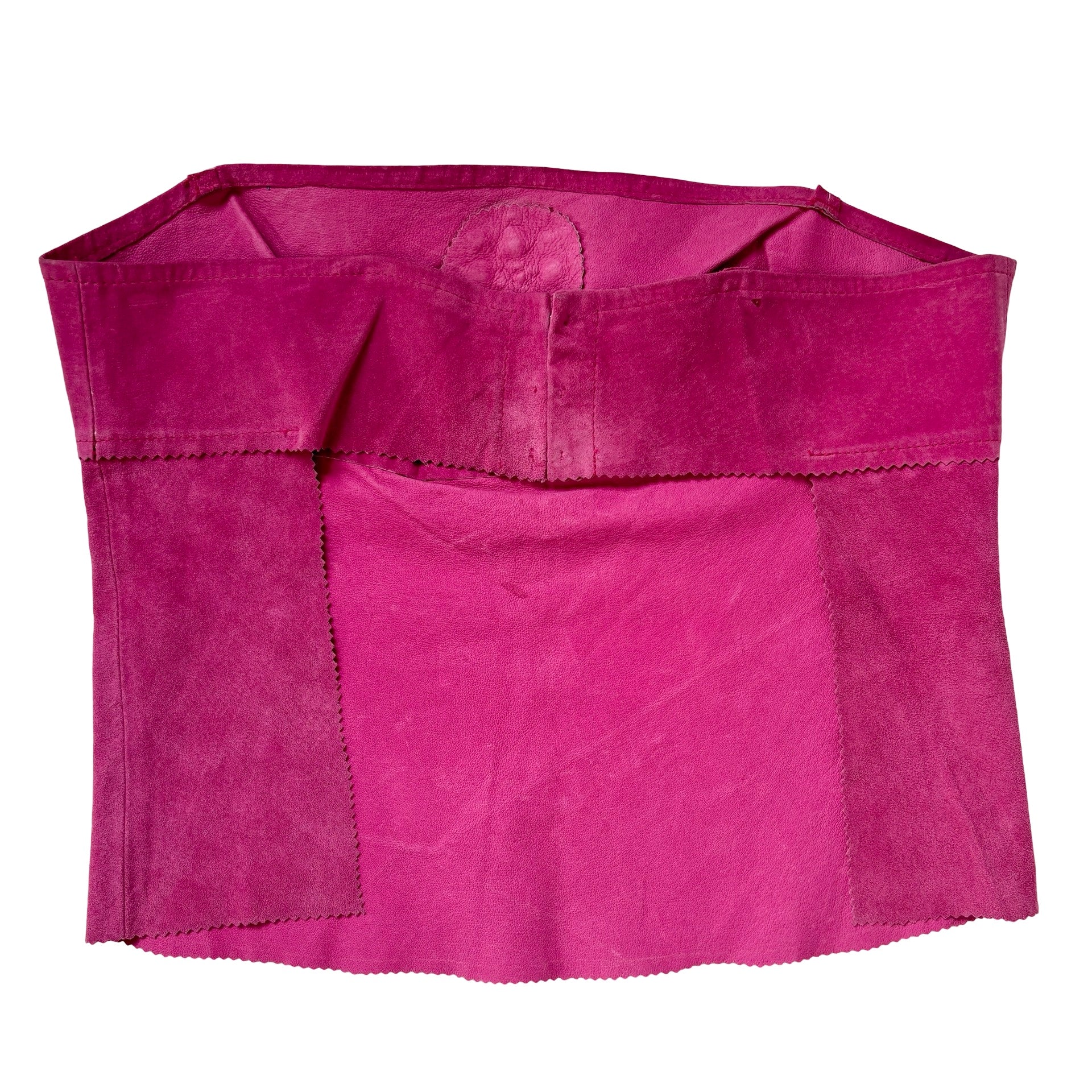 Y2K Pink Leather Top (M)