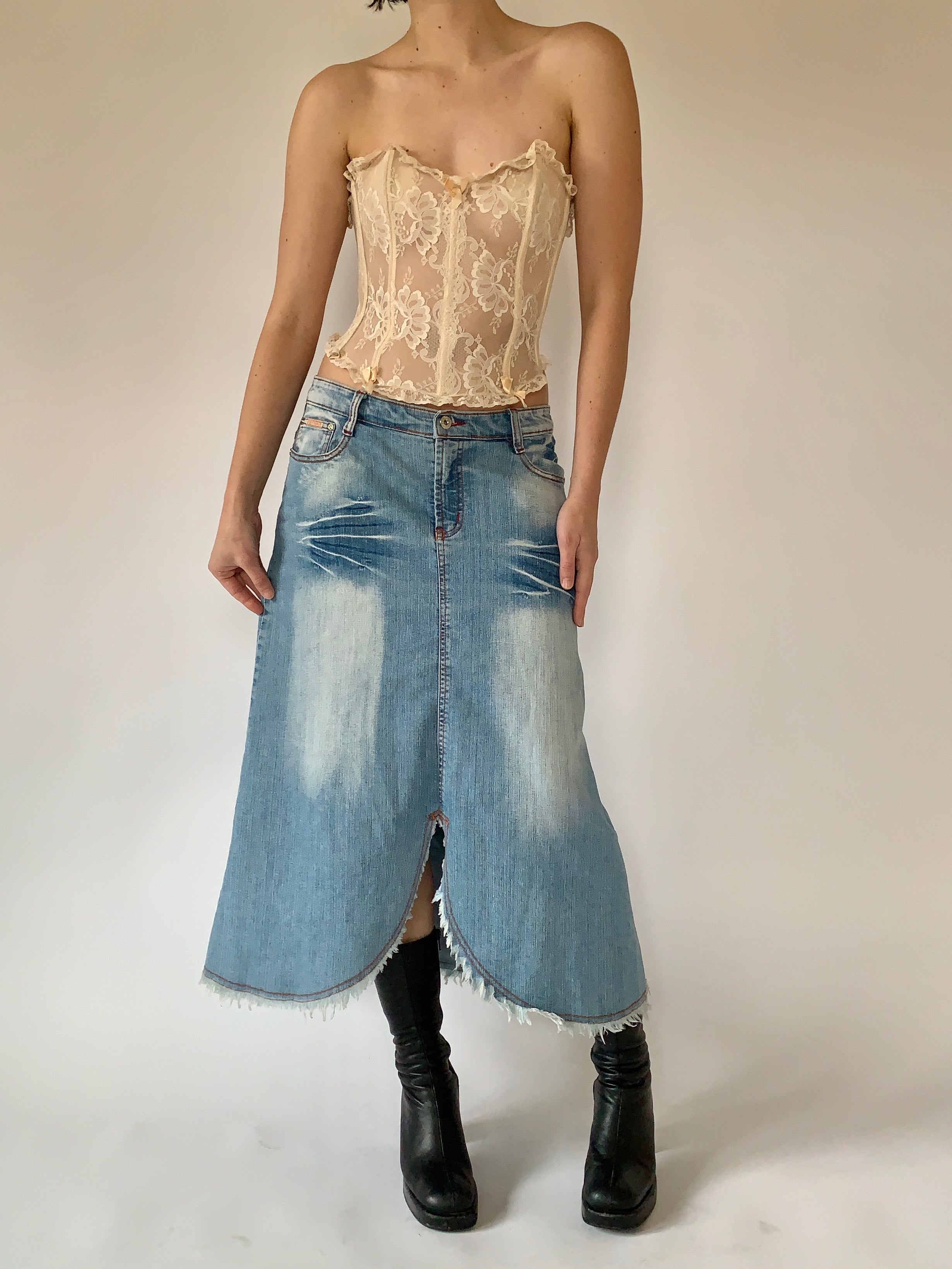 Y2K Denim Maxi - Medium