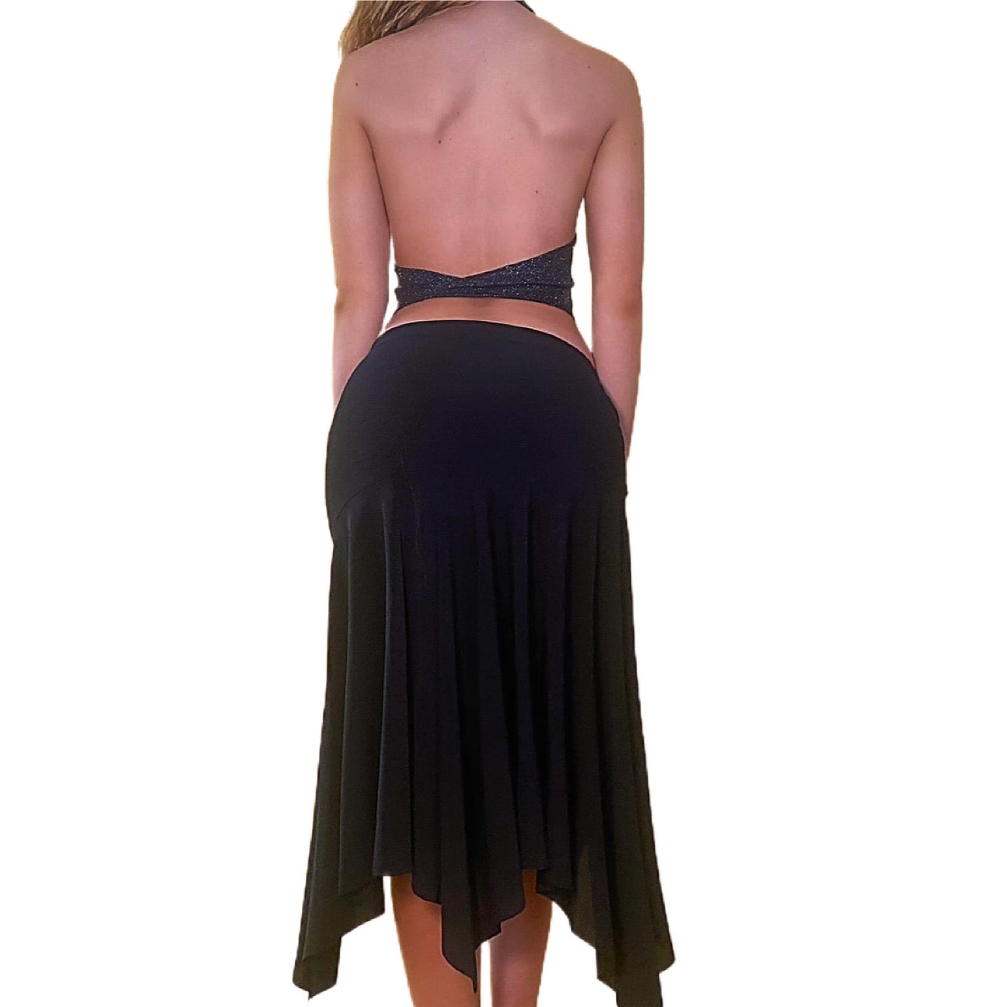 90’s beaded handkerchief skirt