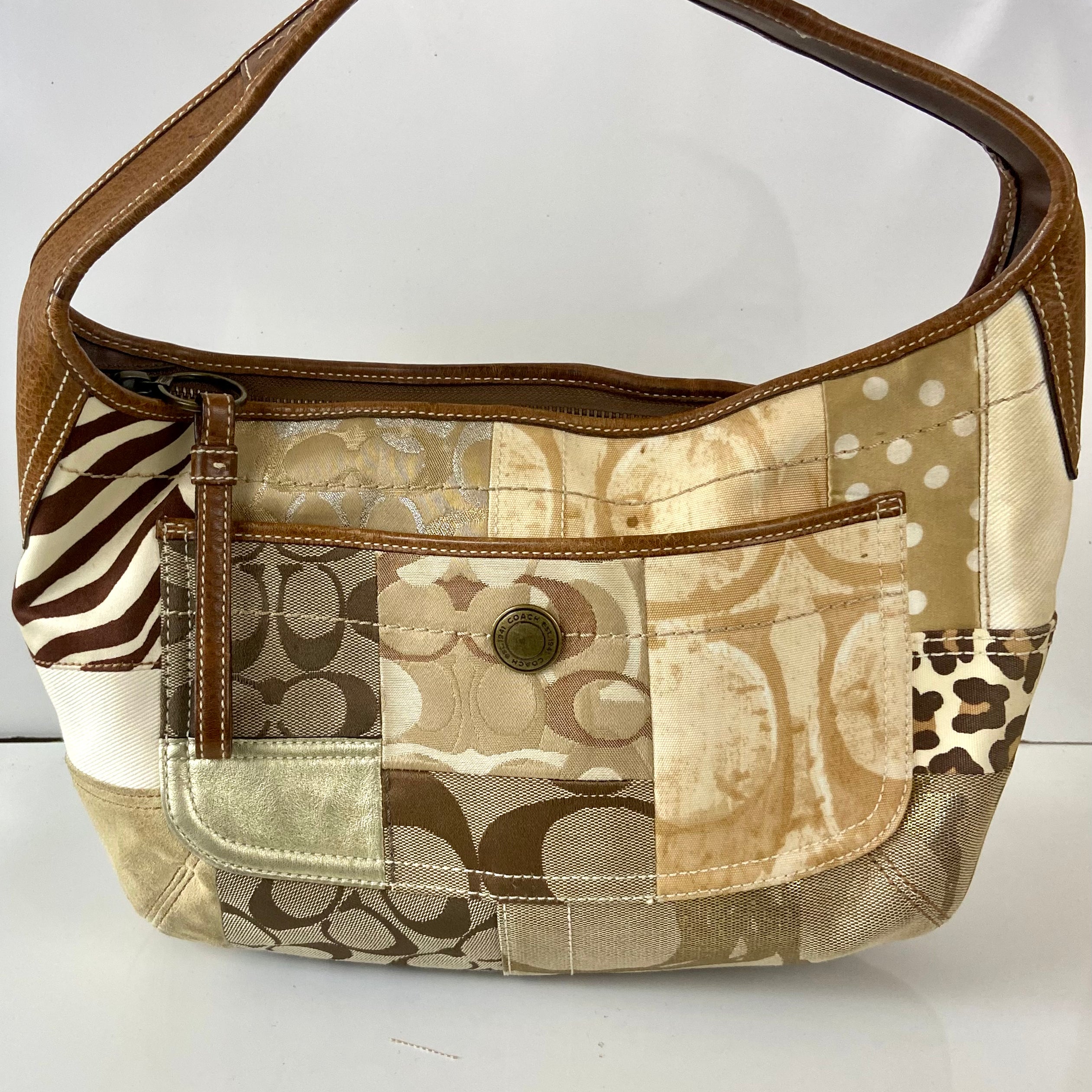 COACH Ergo Signature Patchwork Shoulder Tote Bag Purse – Holy Thrift