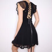 Y2K Italian Black Mini Dress (S)