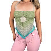 Upcycled Mermaid Festival Top (M)