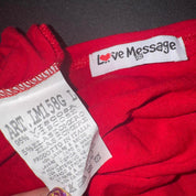 Italian Vintage “Love Message” One Shoulder Graphic Top (M)