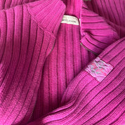 DKNY Magenta Double Zip Cardi (S)