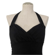 La Belle Sexy Black Halter Dress (M)