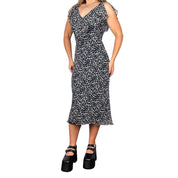 Silk Floral Summer Dress (S/M)