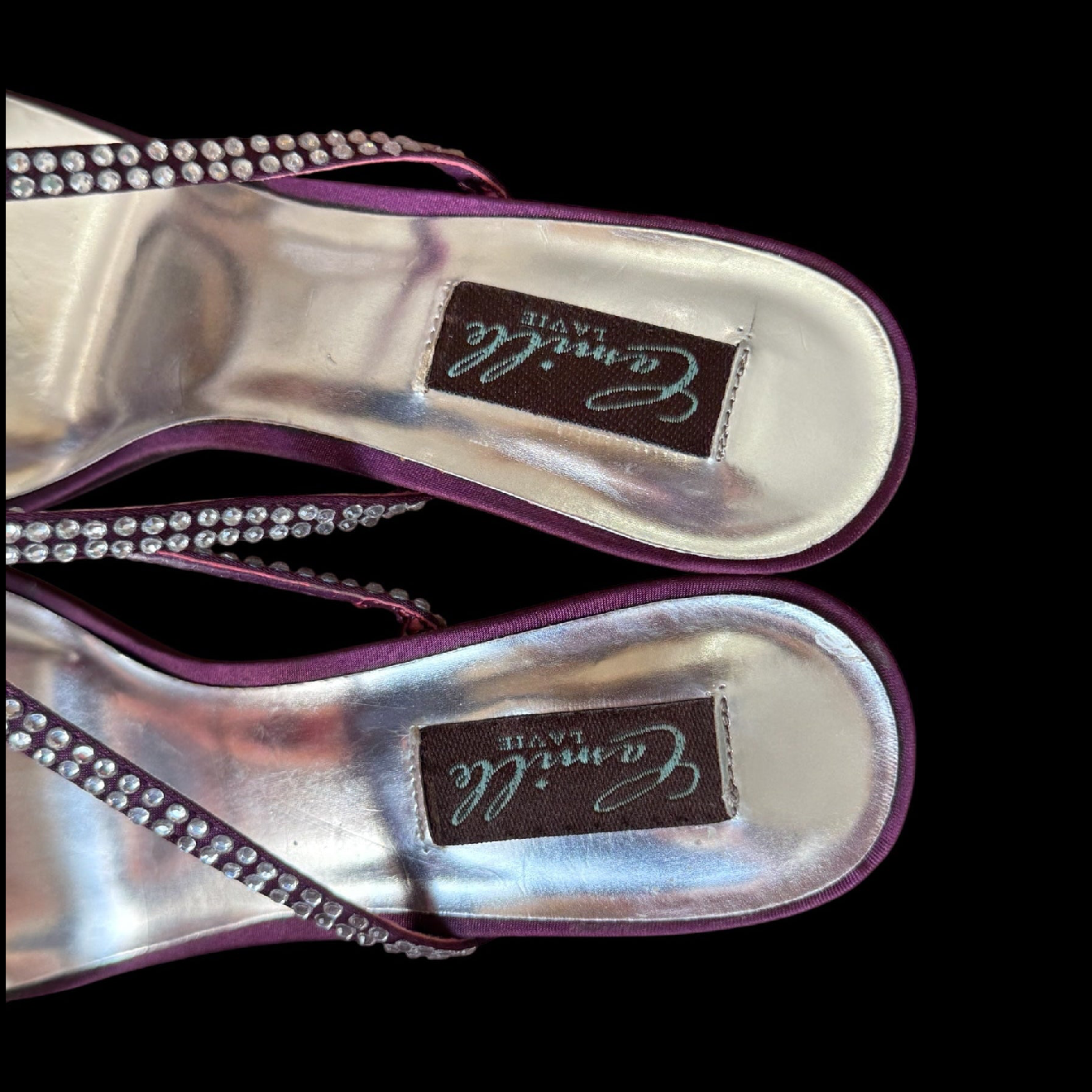 Capollini Paris Purple And Silver Heels (7.5)