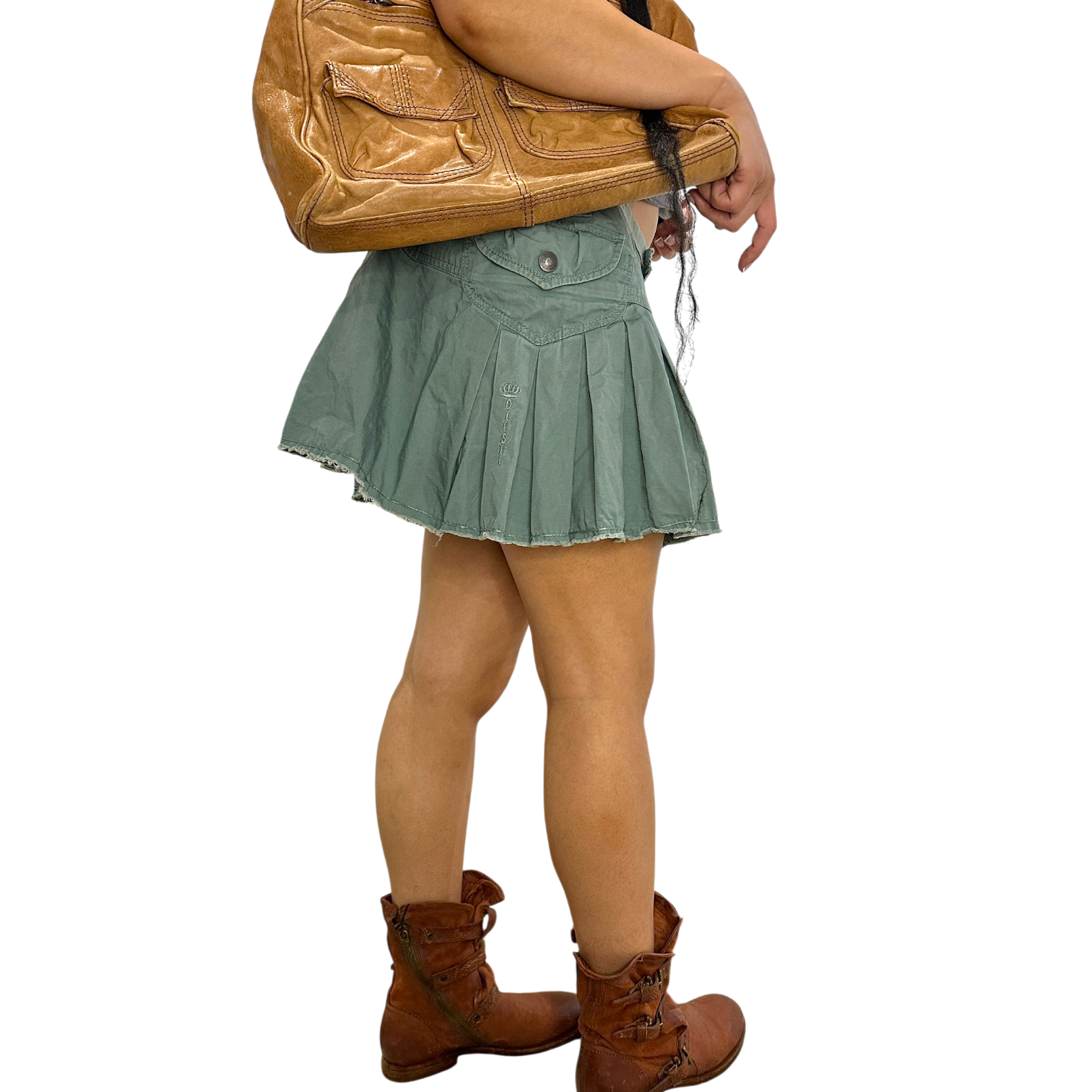 Vintage 2000s Diesel Pleated Mini Skirt (M)