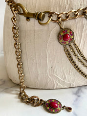 Vintage layered bronze belt