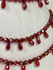 Layered Red Crystals belt