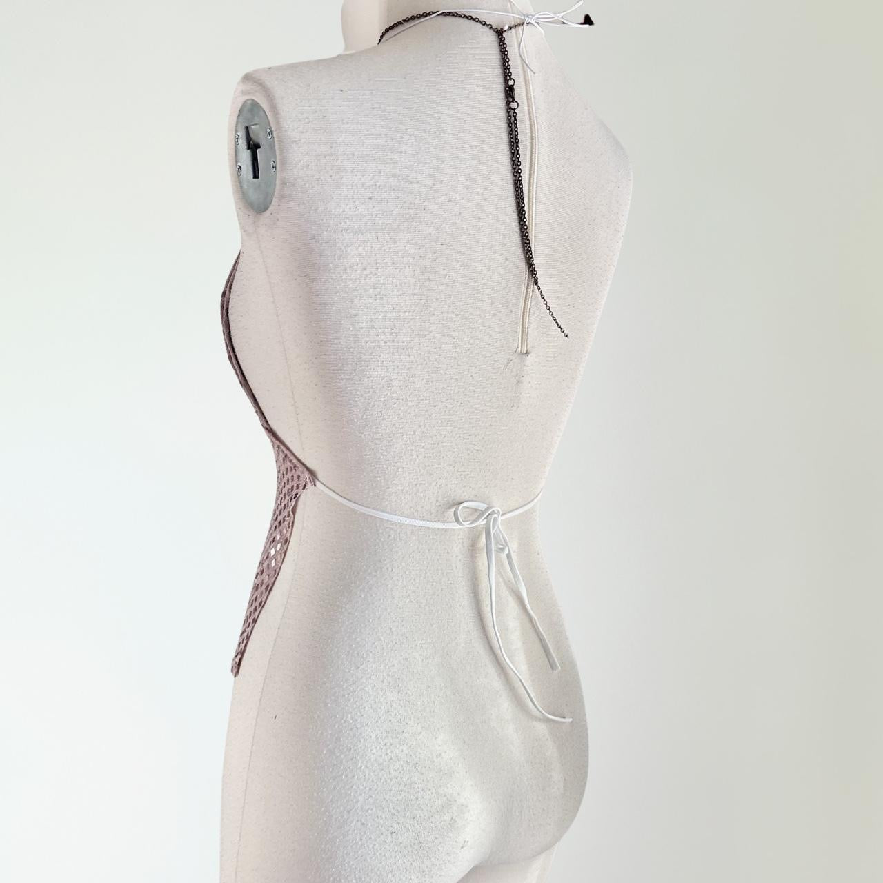Handmade Sequin Cami Backless Cami Top (S)