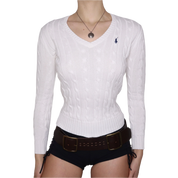 RALPH LAUREN Y2K White Sweater (XS)