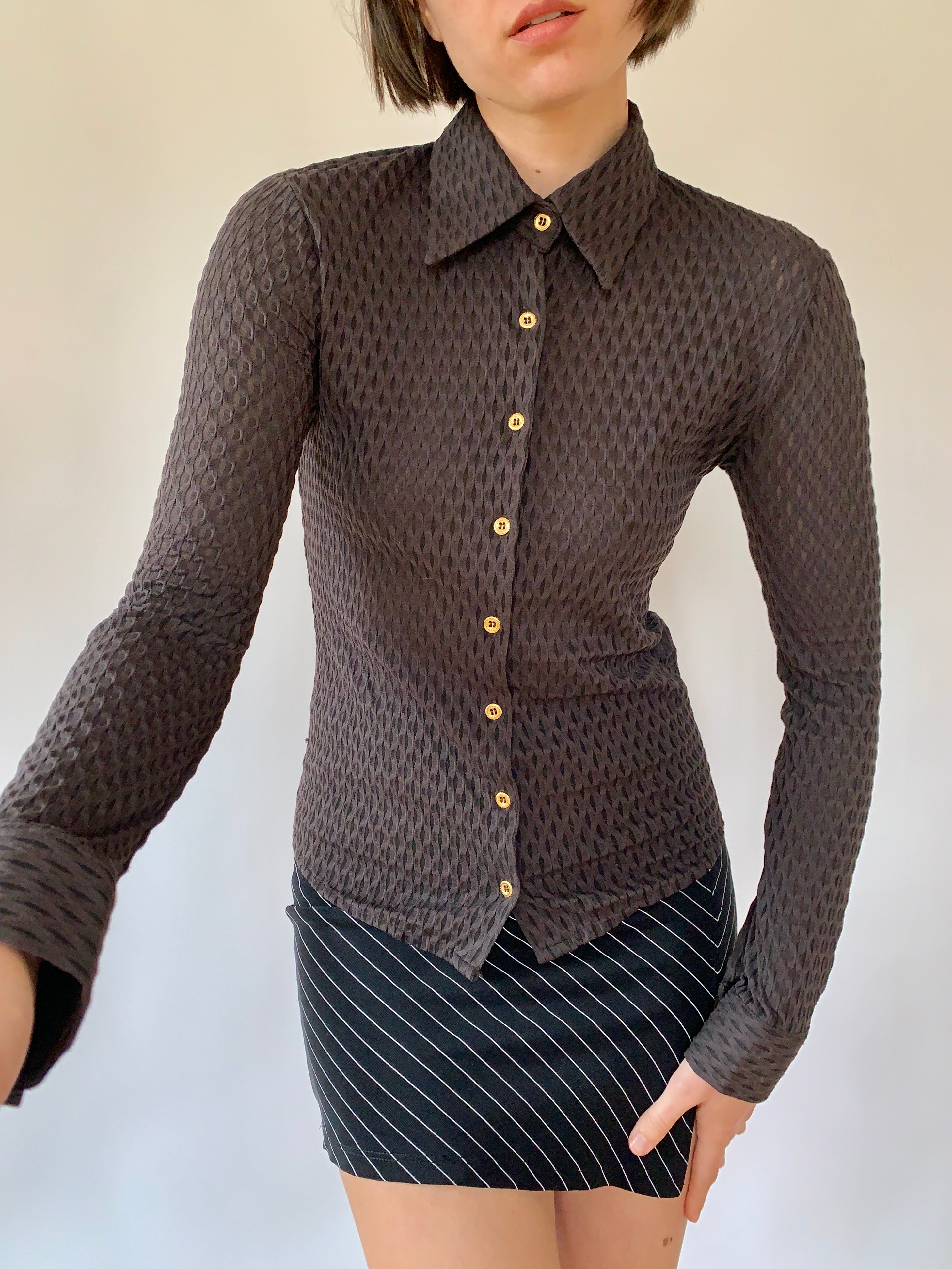 Italian Chocolate Blouse - S/M