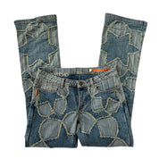 2000s Patchwork Jeans (S/M)