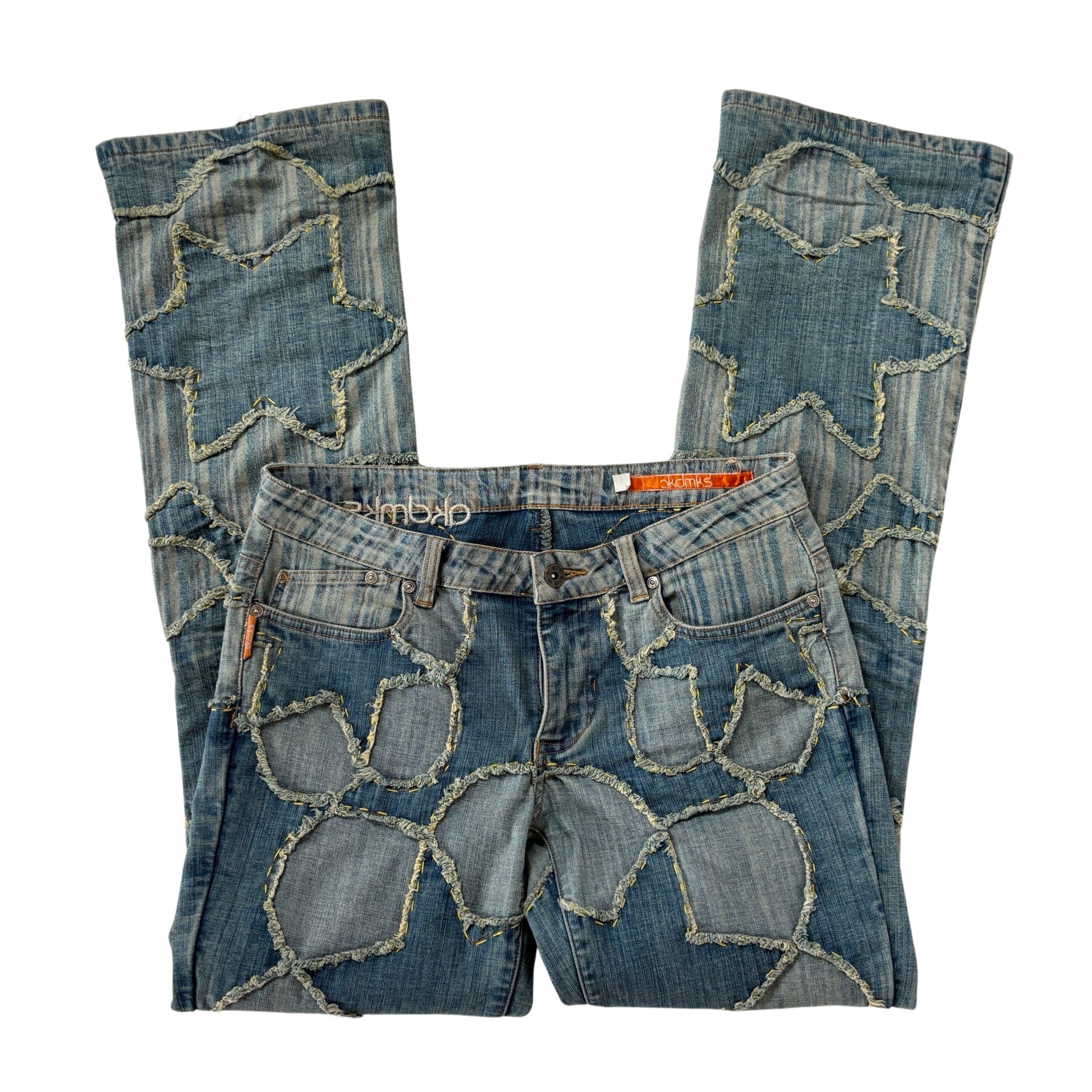 2000s Patchwork Jeans (S/M)