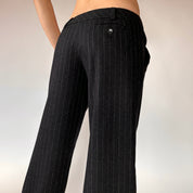 2000s Wool Pinstripe Trousers (XS/S)