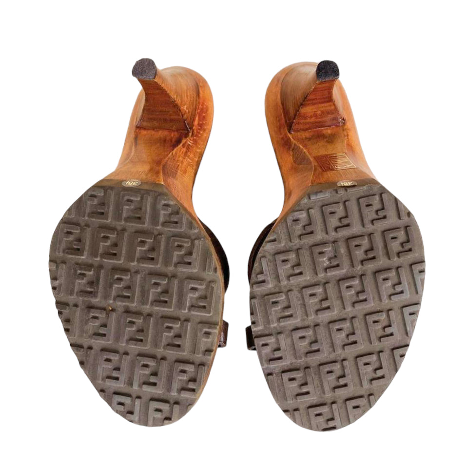 Fendi 2000s Buckle Mules (8.5)