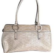 Guess Cream & Silver Crocodile Tote