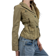 Vintage Khaki Military Jacket (S)