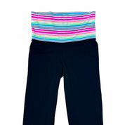 Y2K Striped Waistband Fold Over Flares (S)