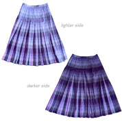 Vintage Reversible Wool Plaid Maxi Skirt (M)