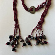 Heart Concho Buckle Scarf