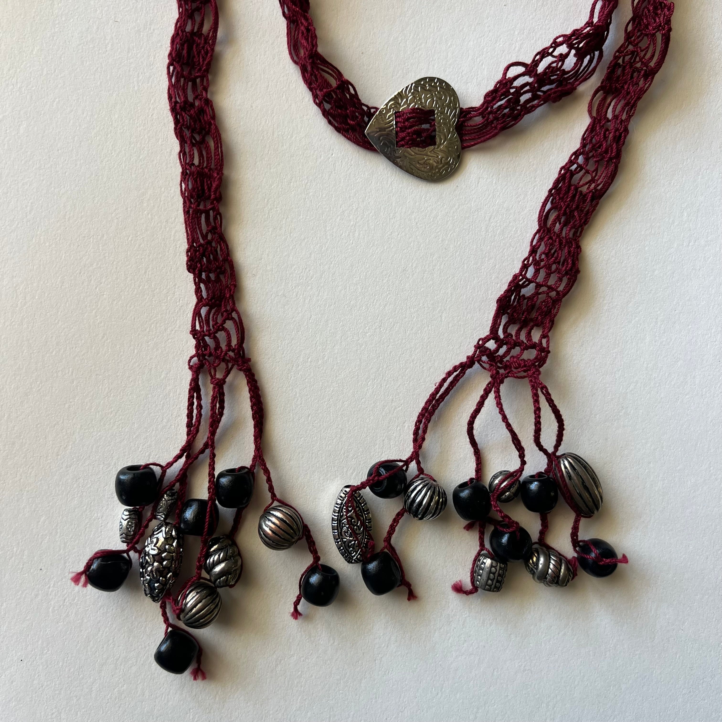 Heart Concho Buckle Scarf