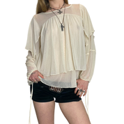 Vintage Topshop Boho Chic Floaty Top (S)