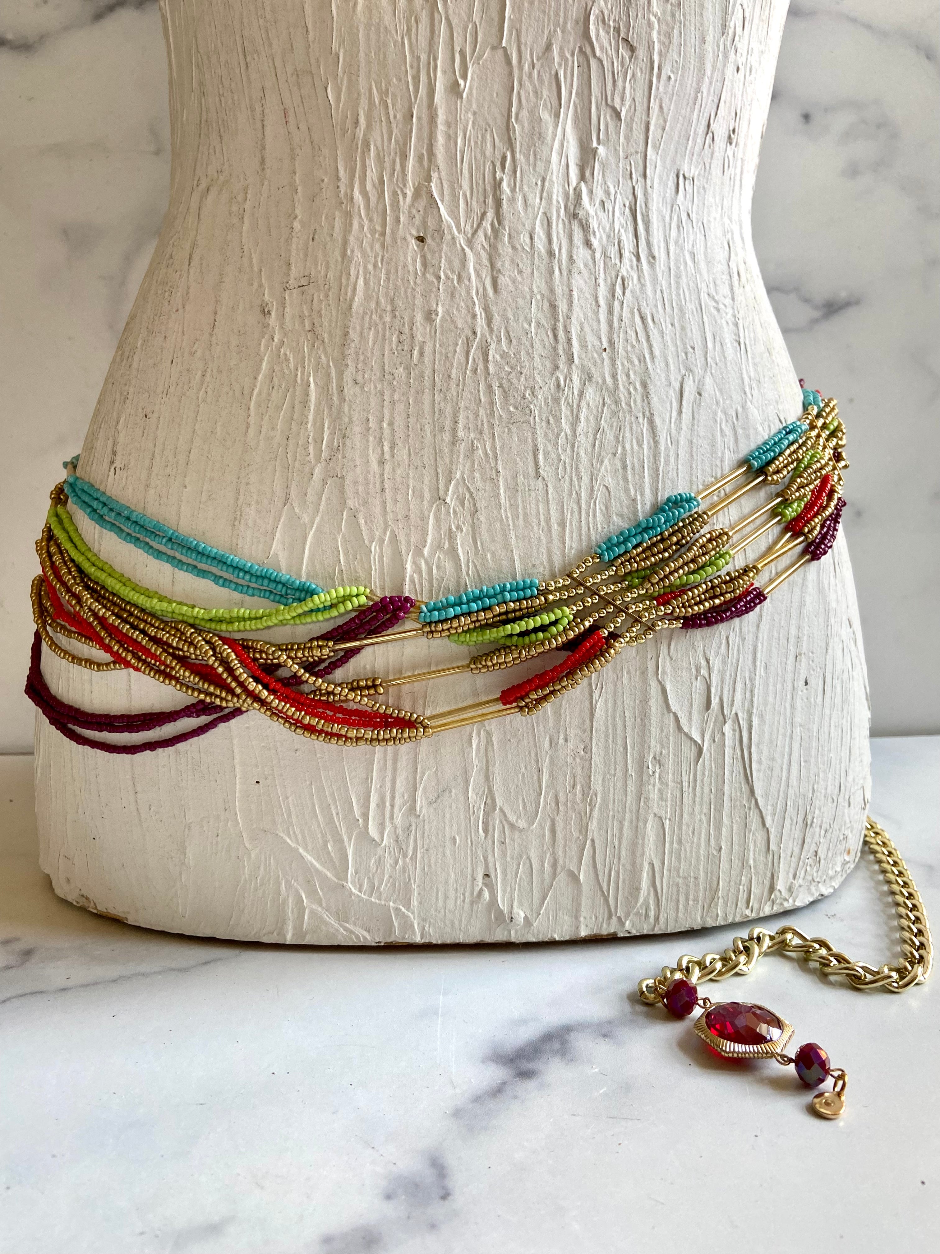 Beads chain belt