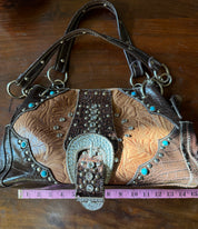 Western big Buckle purse