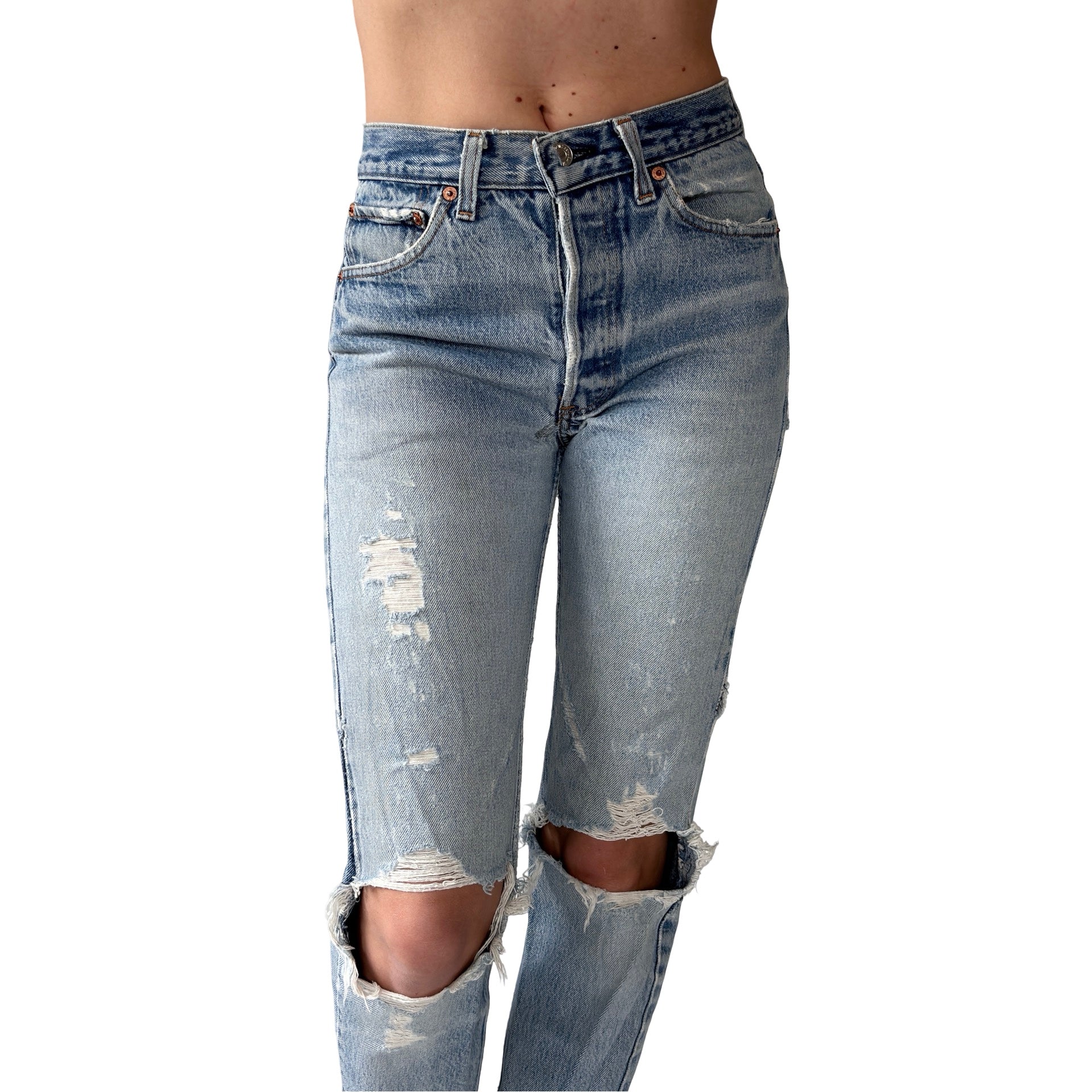 Levi’s 80s Patchwork 501s (XS)