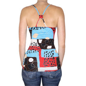 Y2K Italian Abstract Print Camisole (S/M)