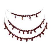 Layered Red Crystals belt