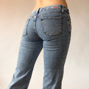 Y2K Low Rise Flare Jeans (XS)