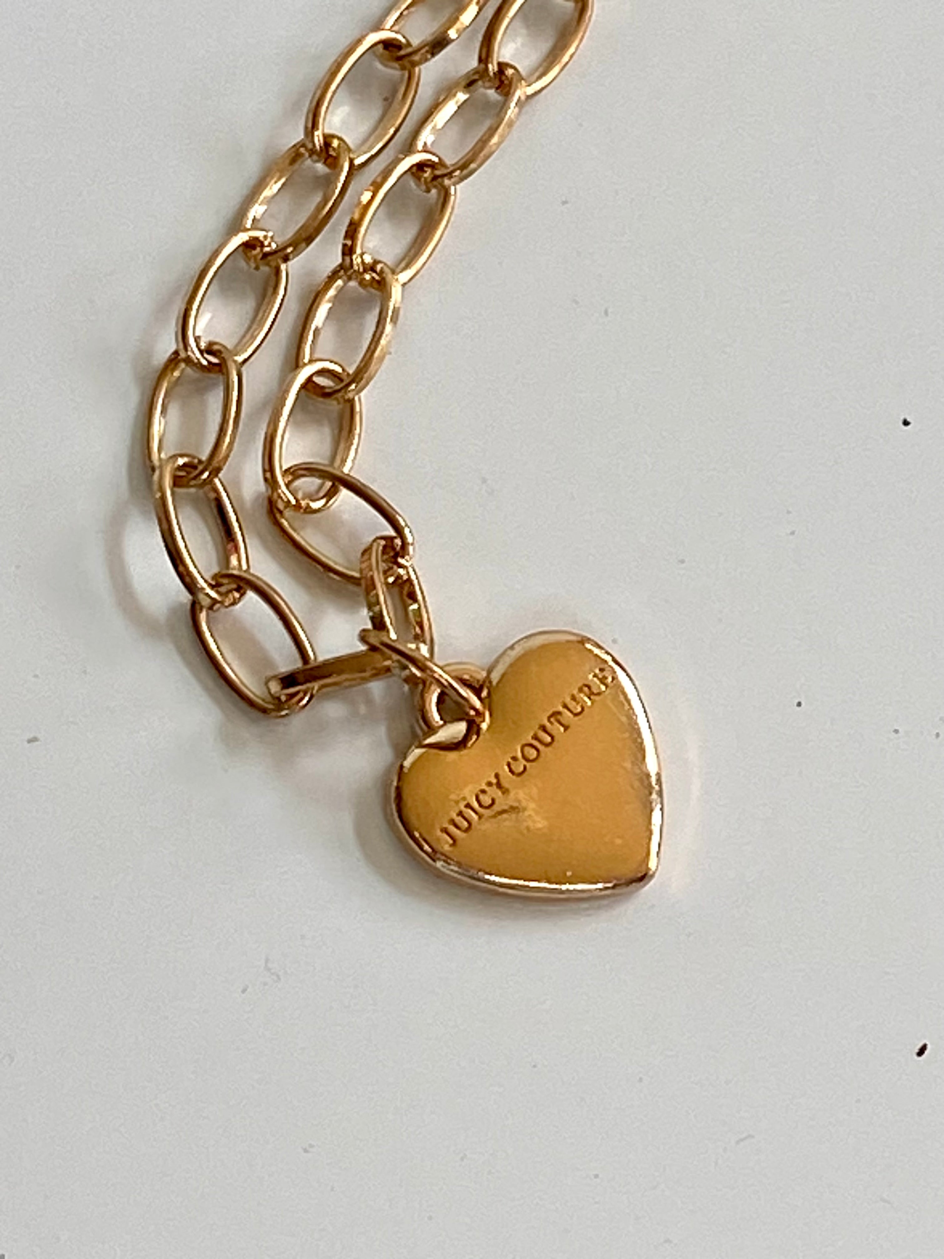 Gold juicy couture heart ❤️ no